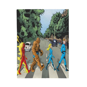 Fantastic Four Abbey Road Velveteen Plush Polyester Blanket Bedroom Family