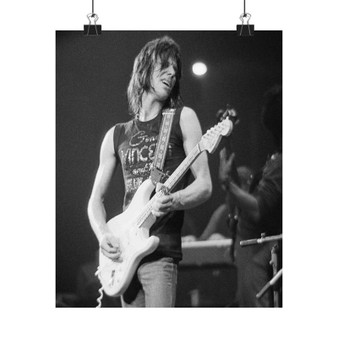 RIP Jeff Beck Art Satin Silky Poster for Home Decor