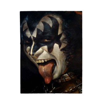 Gene Simmons Kiss Band Velveteen Plush Polyester Blanket Bedroom Family