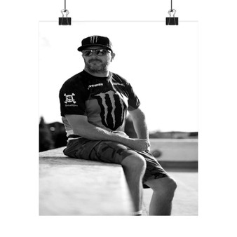 RIP Ken Block Art Satin Silky Poster for Home Decor