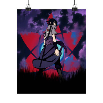 Sasuke Uchiha Art Satin Silky Poster for Home Decor