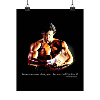 Sylvester Stallone Rocky Balboa Art Satin Silky Poster for Home Decor