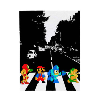 Mario Zelda Megaman Abbey Road Velveteen Plush Polyester Blanket Bedroom Family