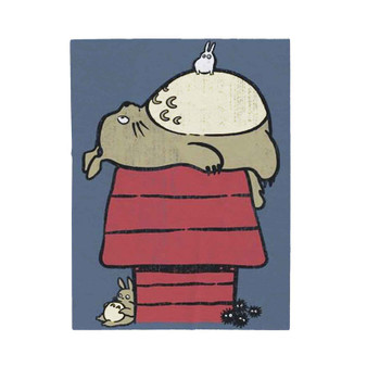 My Neighbor Totoro as Snoopy The Peanuts Velveteen Plush Polyester Blanket Bedroom Family