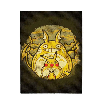 Pikachu Transform Totoro Velveteen Plush Polyester Blanket Bedroom Family