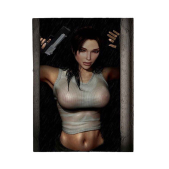 Sexy Lara Croft Velveteen Plush Polyester Blanket Bedroom Family