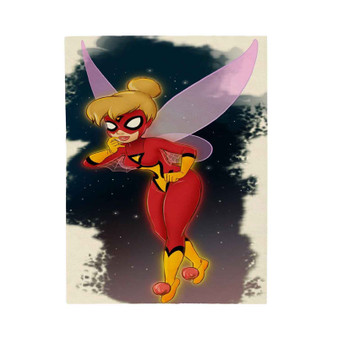 Tinkerbell as Spiderwoman Velveteen Plush Polyester Blanket Bedroom Family