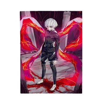 Tokyo Ghoul Kaneki Ken Angry Velveteen Plush Polyester Blanket Bedroom Family