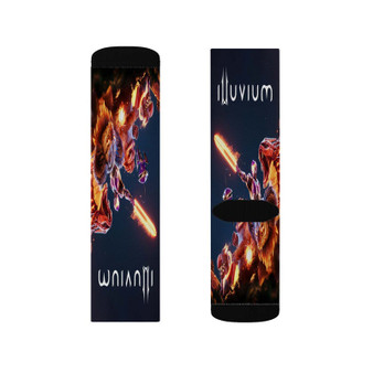 Illuvium Polyester Sublimation Socks White