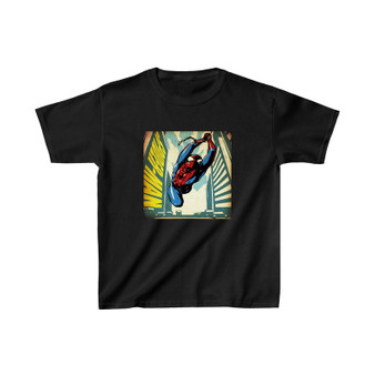 Comic Spiderman Unisex Kids T-Shirt Clothing Heavy Cotton Tee