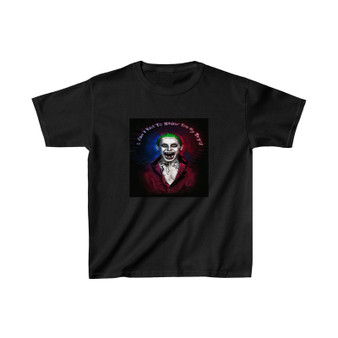 Jared Leto as Joker Suicide Squad Quotes Unisex Kids T-Shirt Clothing Heavy Cotton Tee