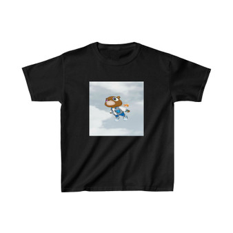 Kanye West Bear Fly Unisex Kids T-Shirt Clothing Heavy Cotton Tee