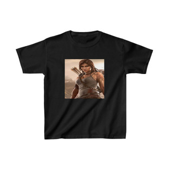 Lara Croft Tomb Raider Unisex Kids T-Shirt Clothing Heavy Cotton Tee