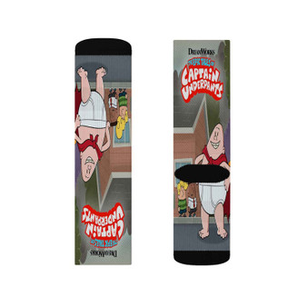 The Epic Tales of Captain Underpants Polyester Sublimation Socks White