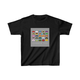 Pokeball Pokemon I Choose You Unisex Kids T-Shirt Clothing Heavy Cotton Tee