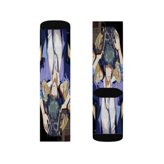 Spike Spiegel Cowboy Bebop Polyester Sublimation Socks White