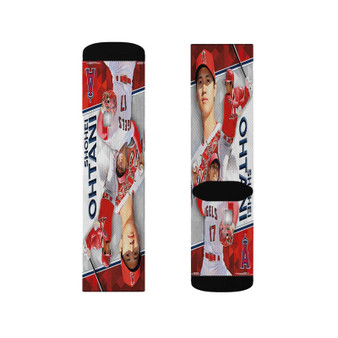 Shohei Ohtani LA Angels Polyester Sublimation Socks White