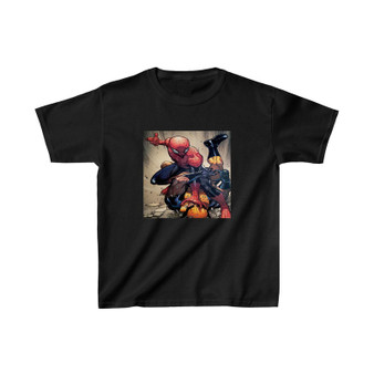 Spider Man vs Wolverine Unisex Kids T-Shirt Clothing Heavy Cotton Tee