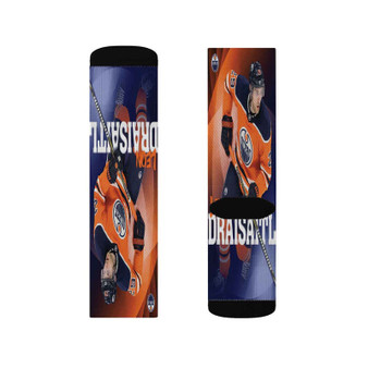 Leon Draisaitl Edmonton Oilers Polyester Sublimation Socks White