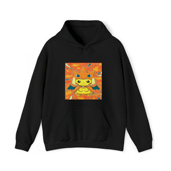 Pikachu as Mega Charizard Pokemon Unisex Hoodie Heavy Blend Hooded Sweatshirt
