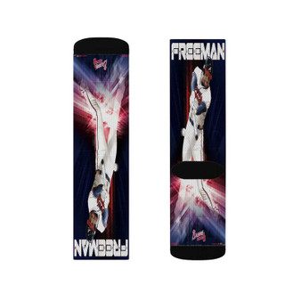 Freddie Freeman LA Dodgers Polyester Sublimation Socks White