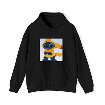 Stitch as Pikachu Pokemon Unisex Hoodie Heavy Blend Hooded Sweatshirt