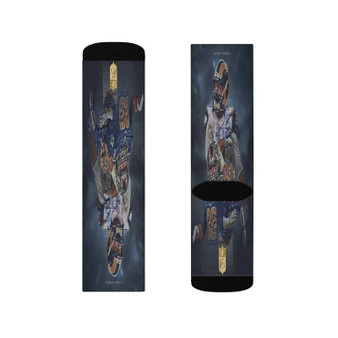 Aaron Donald LA Rams Polyester Sublimation Socks White