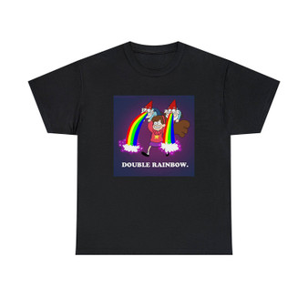 Double Rainbow Gravity Falls Unisex T-Shirts Classic Fit Heavy Cotton Tee Crewneck