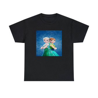 Elsa and Anna Frozen Forever Unisex T-Shirts Classic Fit Heavy Cotton Tee Crewneck