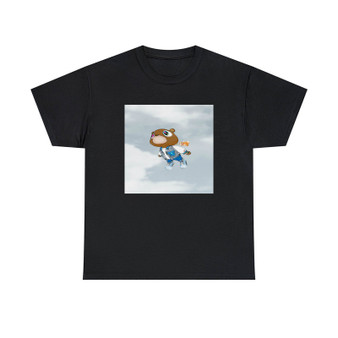 Kanye West Bear Fly Unisex T-Shirts Classic Fit Heavy Cotton Tee Crewneck