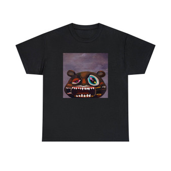 Kanye West Dark Bear Unisex T-Shirts Classic Fit Heavy Cotton Tee Crewneck