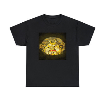 Pikachu Transform Totoro Unisex T-Shirts Classic Fit Heavy Cotton Tee Crewneck