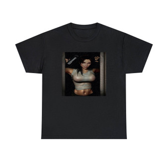 Sexy Lara Croft Unisex T-Shirts Classic Fit Heavy Cotton Tee Crewneck