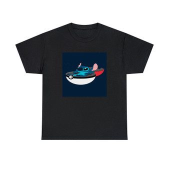 Stitch on Pokeball Unisex T-Shirts Classic Fit Heavy Cotton Tee Crewneck
