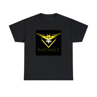 Team Instinct Pokemon Games Unisex T-Shirts Classic Fit Heavy Cotton Tee Crewneck