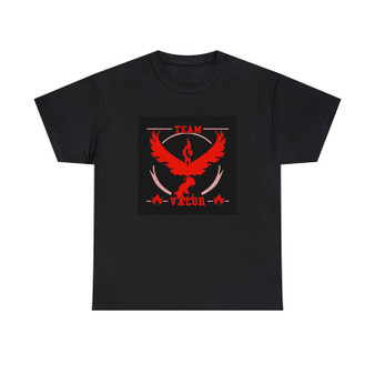 Team Valor Pokemon Go Unisex T-Shirts Classic Fit Heavy Cotton Tee Crewneck