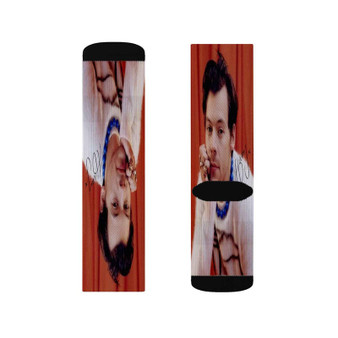 Harry Styles Polyester Sublimation Socks White