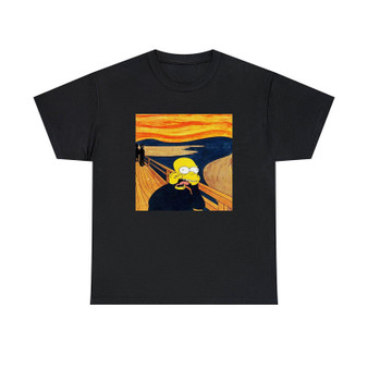 The Simpsons Scream Unisex T-Shirts Classic Fit Heavy Cotton Tee Crewneck