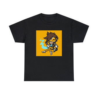Tracer Overwatch Art Unisex T-Shirts Classic Fit Heavy Cotton Tee Crewneck