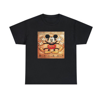 Vitruvian Mickey Mouse Unisex T-Shirts Classic Fit Heavy Cotton Tee Crewneck