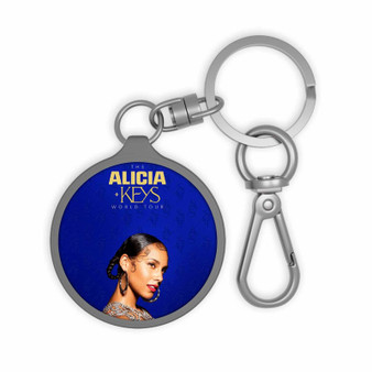 Alicia Keys World Tour Keyring Tag Acrylic Keychain With TPU Cover