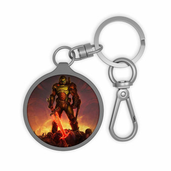 Doomguy Doom Eternal Keyring Tag Acrylic Keychain With TPU Cover