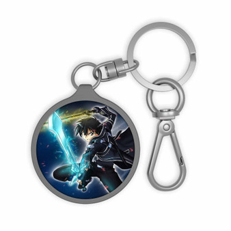 Kirito Sword Art Online Keyring Tag Acrylic Keychain With TPU Cover