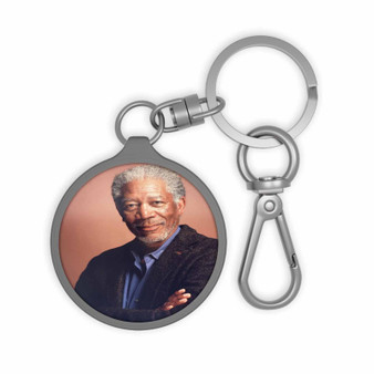 Morgan Freeman Keyring Tag Acrylic Keychain With TPU Cover