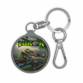Turok Dinosaur Hunter Keyring Tag Acrylic Keychain With TPU Cover