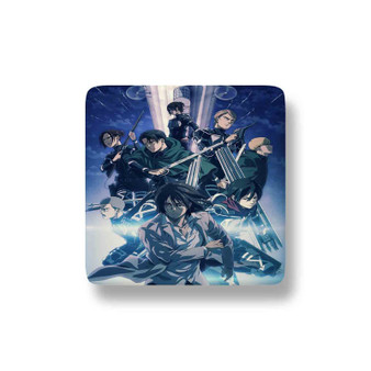 Attack on Titan The Final Season Anime Porcelain Magnet Square