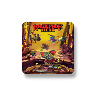 Backpack Hero Porcelain Magnet Square