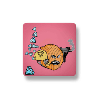 Big Ghost Ltd Mickey Diamond Porcelain Magnet Square