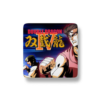 Double Dragon IV Porcelain Magnet Square