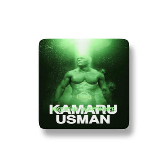 Kamaru Usman UFC Porcelain Magnet Square